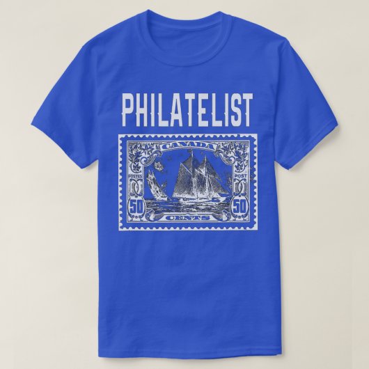 Philatelistスタンプ収集家がスタムを収集するのが大好き Tシャツ (デザイン正面)