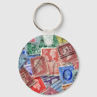 Philatelyヴィンテージイギリス切手 キーホルダー