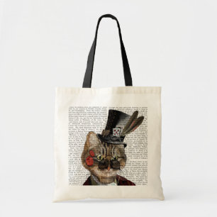 Phileasネコ科のSteampunkの猫及びシルクハット2 トートバッグ