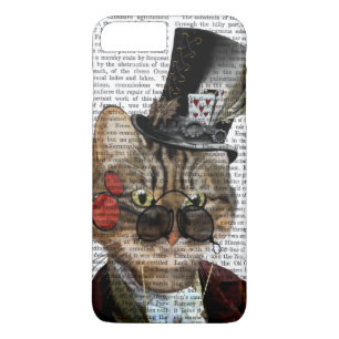 Phileasネコ科のSteampunkの猫及びシルクハット2 iPhone 8 Plus/7 Plusケース