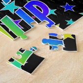 「PHILIP」名、おもしろい「ハッピーバースデー」 ジグソーパズル (側面)