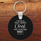 Philipans 4_13 Jesus _ I Can Do All Things Through キーホルダー (正面)
