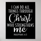 Philipans 4_13 Jesus _ I Can Do All Things Through ポスター (正面)