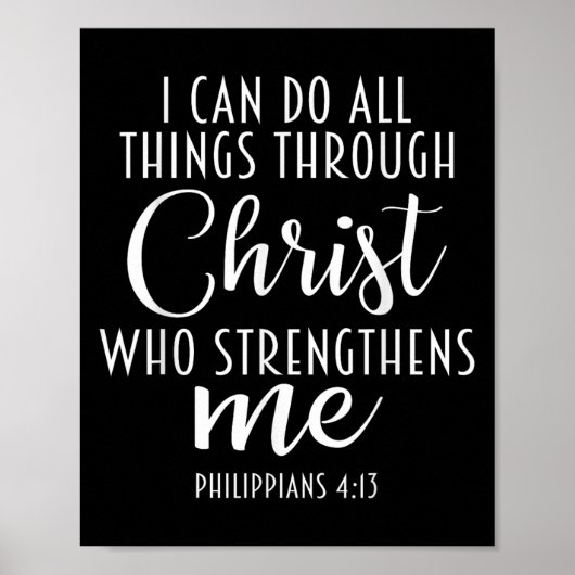Philipans 4_13 Jesus _ I Can Do All Things Through ポスター (正面)