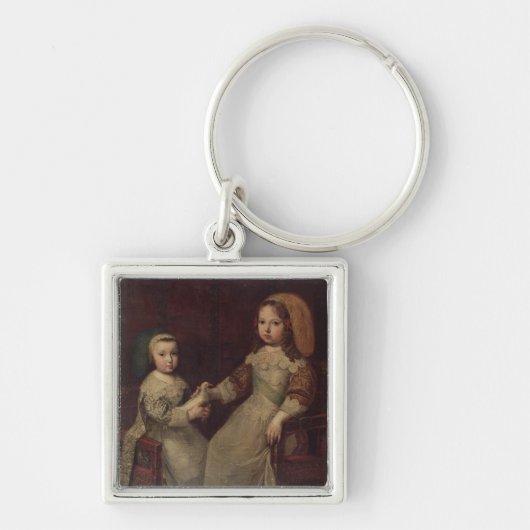 Philippを持つ子供として王ルイ14世(1638-1715年) キーホルダー (正面)