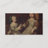 Philippを持つ子供として王ルイ14世(1638-1715年) 名刺 (裏面)
