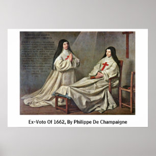 Philippe De Champaigne著1662年の元Voto、 ポスター