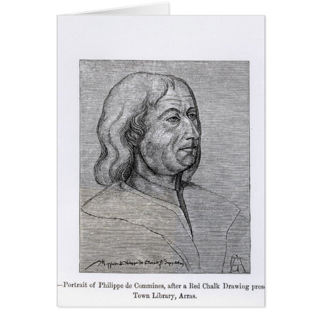 Philippe de Comminesのポートレート (正面)