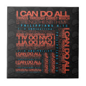 Philippiansの4:13のタイル タイル (正面)