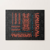 Philippiansの4:13のパズル ジグソーパズル (横)