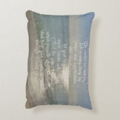 Philippiansの4:13の平和聖書の詩のビーチのクリスチャン アクセントクッション (裏面(縦))