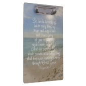 Philippiansの4:13の平和聖書の詩のビーチのクリスチャン クリップボード (右)