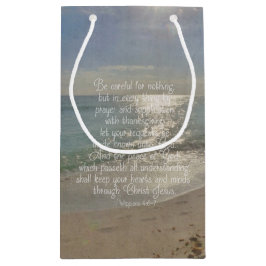 Philippiansの4:13の平和聖書の詩のビーチのクリスチャン スモールペーパーバッグ