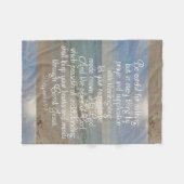 Philippiansの4:13の平和聖書の詩のビーチのクリスチャン フリースブランケット (正面(横))