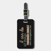 Philippiansの4:13私は聖書の詩の荷物のラベルをしてもいいです ラゲッジタグ (正面縦)