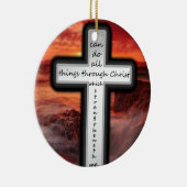 Philippiansの4:13 セラミックオーナメント (右)