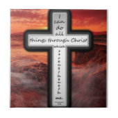 Philippiansの4:13 タイル (正面)