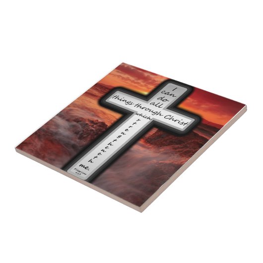 Philippiansの4:13 タイル (側面)