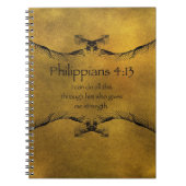 Philippiansの4:13 ノートブック (正面)