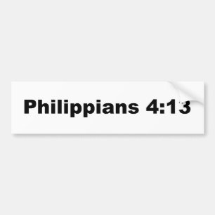 Philippiansの4:13 バンパーステッカー