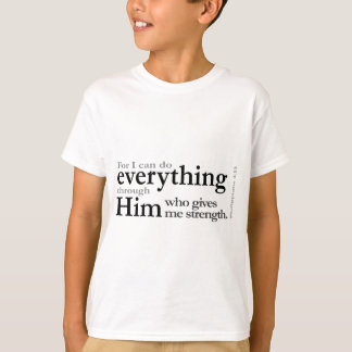 Philippiansの4:13 Tシャツ