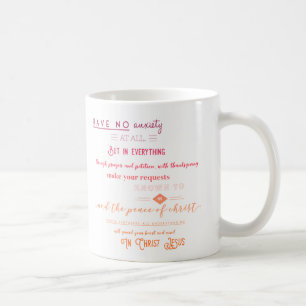 Philippiansの4:6 - 7 コーヒーマグカップ