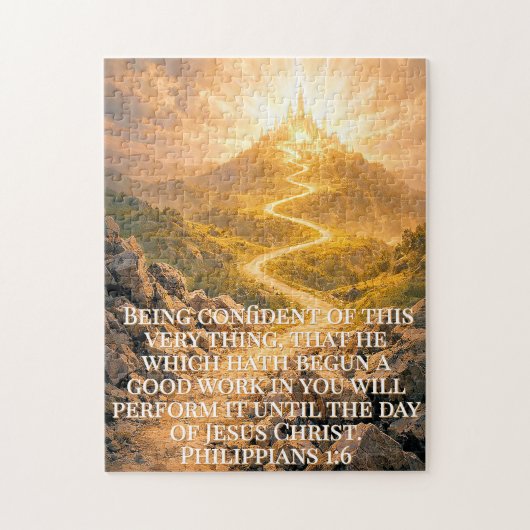 Philippians 1:6 Jigsaw Puzzle ジグソーパズル (縦)