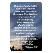 Philippians 2:9-11 マグネット (縦)