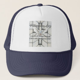 Philippians 4:13 Bible Verse Trucker Hat キャップ