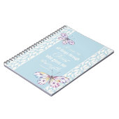 Philippians 4:13 Butterfly ノートブック (左側)