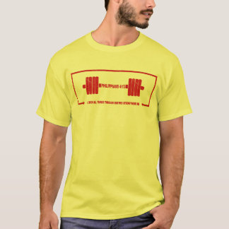 Philippians 4:13 Christian Barbell Strength Tシャツ