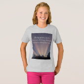 Philippians 4:13 Christian Girl's Tee Shirt Tシャツ (正面フル)