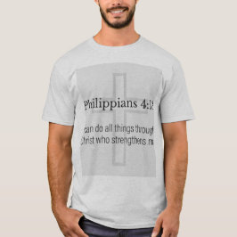 Philippians 4:13 Christian Men's Tee Shirt Tシャツ