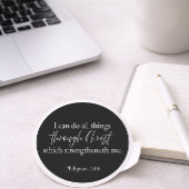 Philippians 4:13 Christian Sticker ラウンドシール