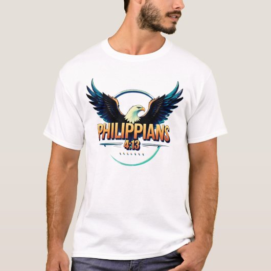 Philippians 4:13 – Eagle by All43 Tシャツ (正面)