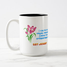 Philippians 4:13 Mug ツートーンマグカップ