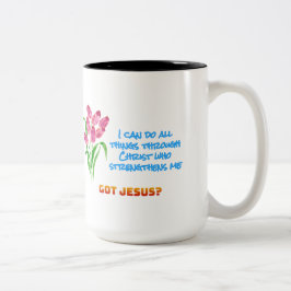 Philippians 4:13 Mug ツートーンマグカップ