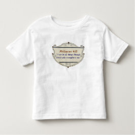 Philippians 4:13 Shield Toddler's Tee Shirt トドラーTシャツ