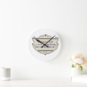 Philippians 4:13 Shield Wall Clock ラウンド壁時計 (ホーム)