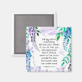 Philippians 4:6-7 Pray about Everything マグネット (正面/裏面)