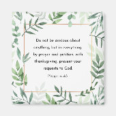 Philippians 4:6, Bible Verse マグネット (正面)