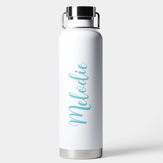 Philippians 4:7 | Personalized Modern Mountain ウォーターボトル (背面)