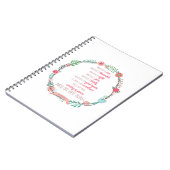 Philippians 4 8 ノートブック (左側)