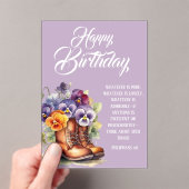 Philippians 4:8 Christian Birthday Greetings アクリル招待状 (インサイチュ (ポータブル))