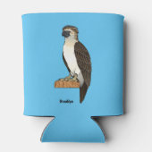 Philippine eagle bird cartoon illustration 缶クーラー (裏面)