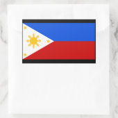 Philippines 長方形シール (バッグ)