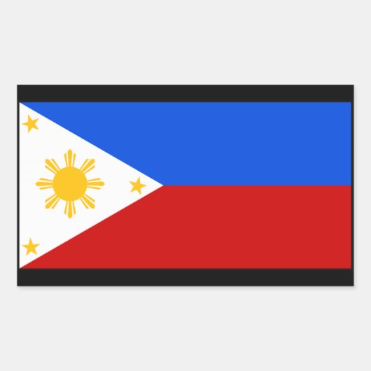 Philippines 長方形シール (正面)