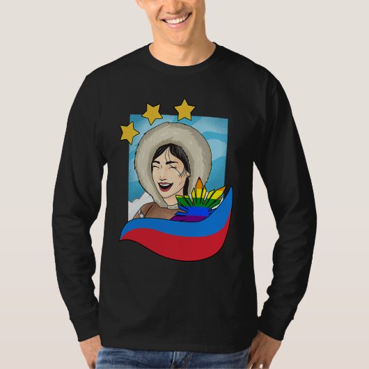 Philippines Filipino Filipina Gay Pride LGBTQ Lesb Tシャツ (正面)