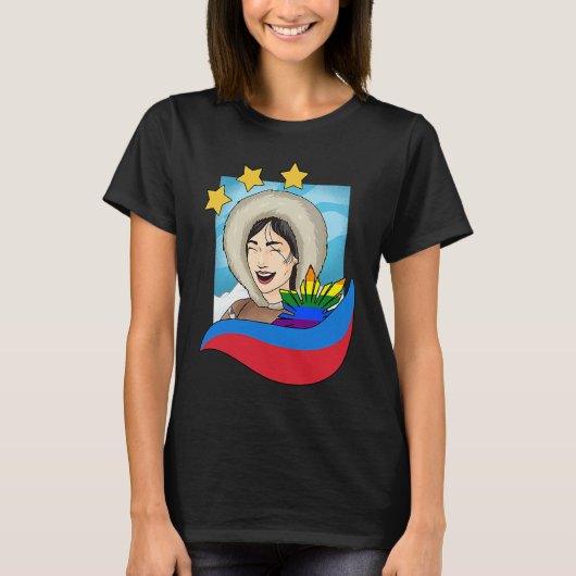 Philippines Filipino Filipina Gay Pride LGBTQ Lesb Tシャツ (正面)
