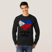 Philippines Filipino Sport Basketball Basket Ball  Tシャツ (正面フル)